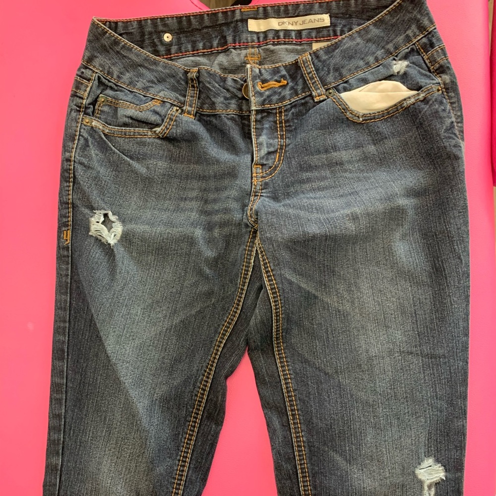 dark blue jeans